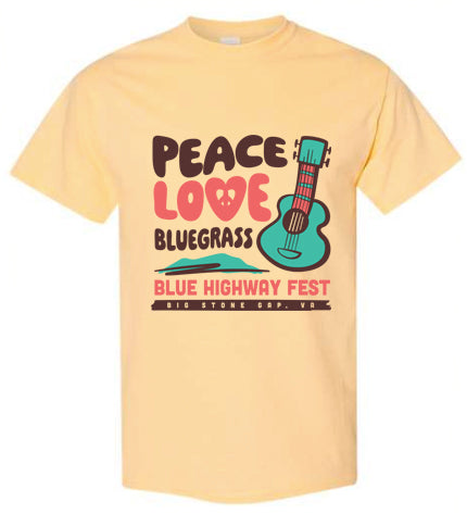 Blue Highway Fest Retro Yellow Haze T-Shirt